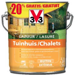 V33 Lasure CHALETS SATIN 