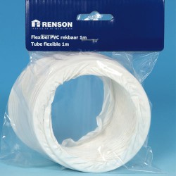 Tube flexible 1 mètre PVC blanc