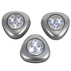 Set 3 lampes LED sur piles