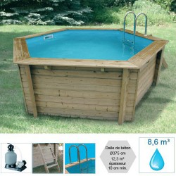 Piscine hexagonale CORFU 410