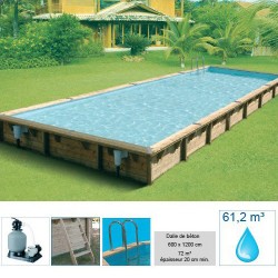 Piscine rectangulaire CALVI 1100x500