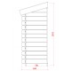 Remise simple porte pour chalet de jardin