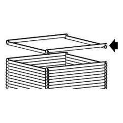 Rehausse pour abri de jardin 28mm