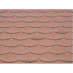 Shingles rouge pour abri de jardin