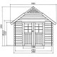Abri de jardin LIMERICK imprégné