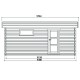 Garage en bois LULEA avec porte sectionelle