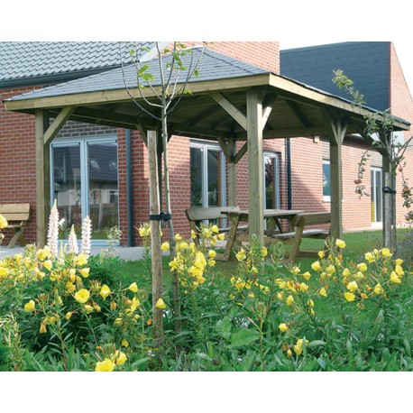 Pergola rectangulaire en bois GRUNE