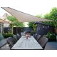 Toile d'ombrage triangulaire 360cm