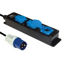 Adaptateur fiche CEE avec bloc multiprises 