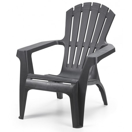 Fauteuil Canadien résine anthracite