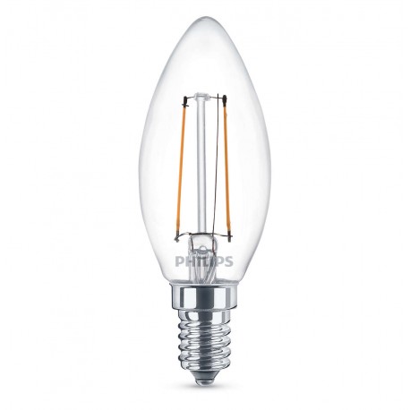 Ampoule flamme LED PHILIPS Claire E14 ~25W