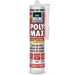 Colle de montage BISON POLYMAX Cristal