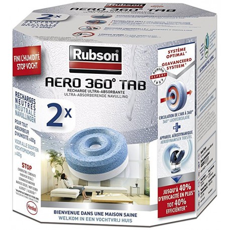 Pack 2 recharges RUBSON Aéro 360 - Neutre
