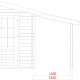 Abri à bûches 3m² pour chalet de jardin