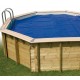 Bâche solaire pour piscine bois