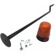 Perche avec gyrophare LED orange