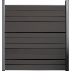 Kit lattes d'écran bois composite Anthracite