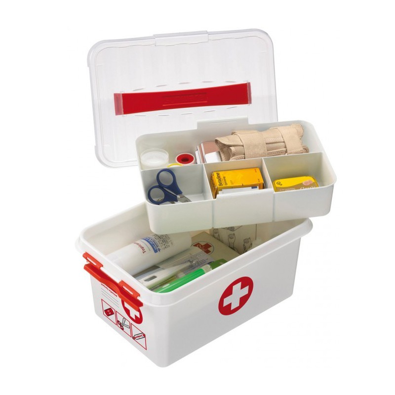 Boîte de premiers secours familiale, boîte à pharmacie portable