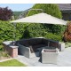 Parasol EASY SUN carré 300 Olefin - Taupe