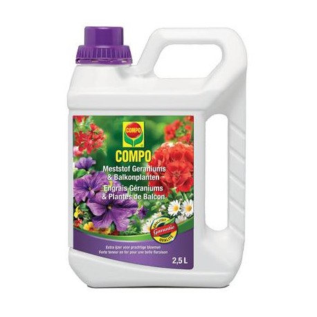 Engrais liquide Géraniums COMPO 2.5L