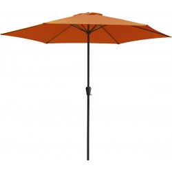 Parasol aluminium rond Ø 3m - Terracotta