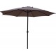 Parasol aluminium rond Ø 3m50 - Taupe