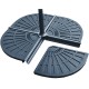 Set 2 dalles pour pied de parasol 13Kg