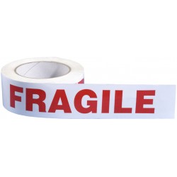 Rouleau adhésif mention 'Fragile'