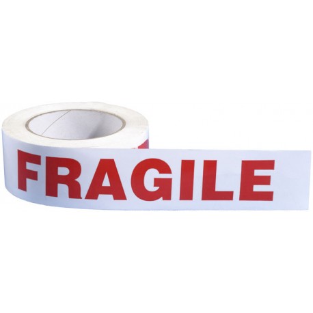 Rouleau adhésif mention 'Fragile'
