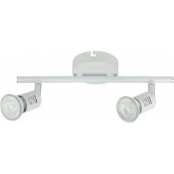 FOGGIA Barre 2 spots LED blanc