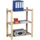 Etagère bois 3 tablettes 95x80x40cm