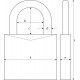Cadenas à code ABUS 158/50