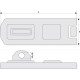 Porte-cadenas ABUS 135 x 47 mm