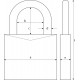 Cadenas laiton ABUS 65/50 anse longue