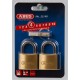 Set 2 Cadenas laiton ABUS 55/40