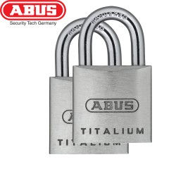 Set 2 Cadenas ABUS Titalium 64/20