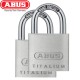 Set 2 Cadenas ABUS Titalium 64/30