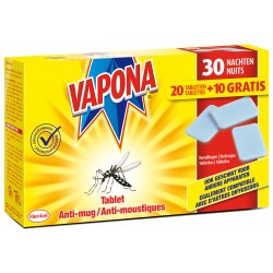 Tablettes Anti-moustiques 20+10 VAPONA