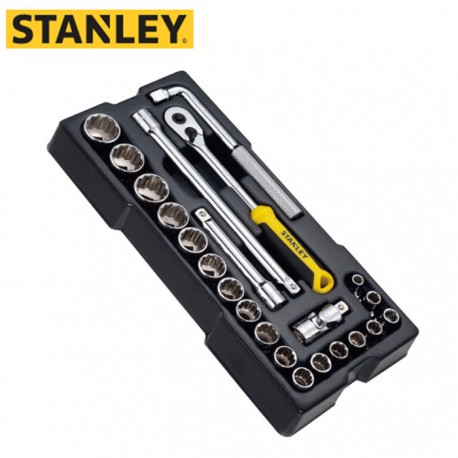 Set 23 Douilles 1/2"  12Pans STANLEY