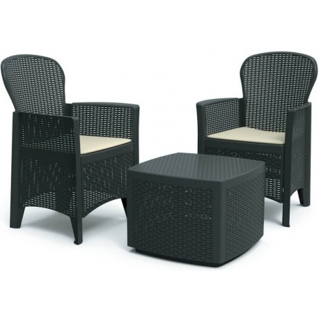 FIORE Set 2 Fauteuils + table basse