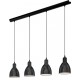 PRIDY Suspension 4 lampes