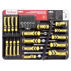 Set tournevis et embouts PEREL 52pcs