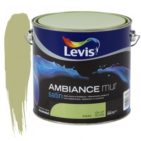 LEVIS AMBIANCE Mur satin Olive 2.5L