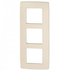 Plaque triple verticale NIKO Original Crème