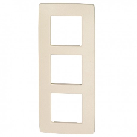 Plaque triple verticale NIKO Original Crème