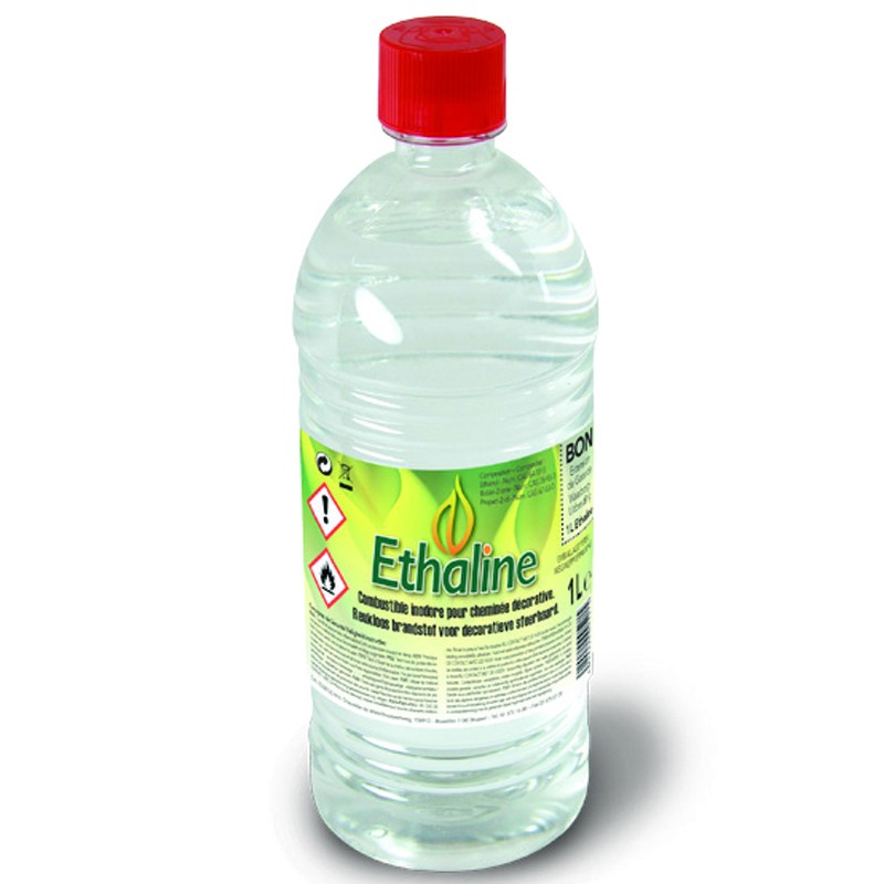 12 bouteilles de bioéthanol liquide Ethaline de 1 litre de