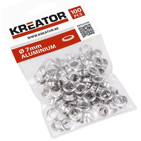 Oeillets en aluminium 7mm - 100pcs