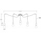 FIX Suspension araignée 5 lampes