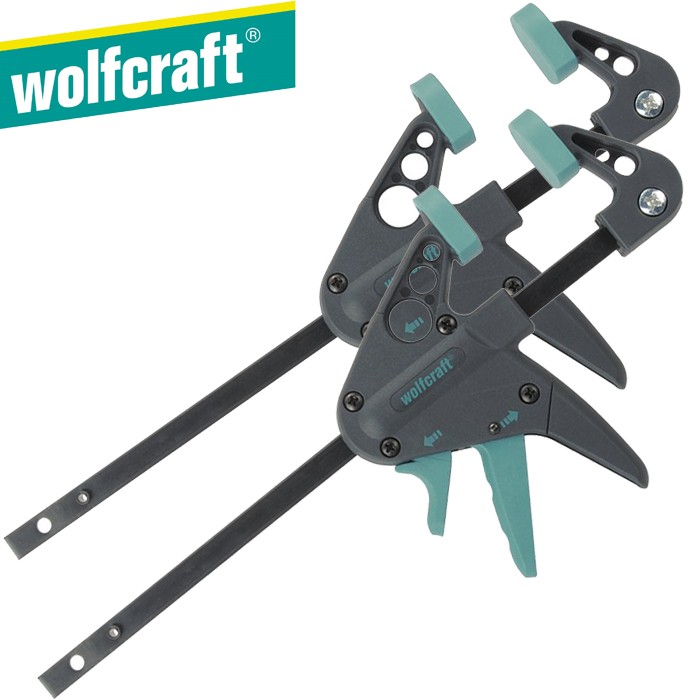 WOLFCRAFT wolfcraft Serre-joint a une main 2 pcs EHZ 40-110