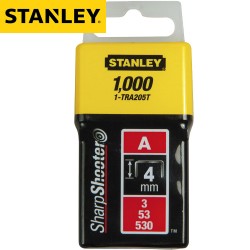 Agrafes STANLEY Type A - 4mm - 1000Pcs